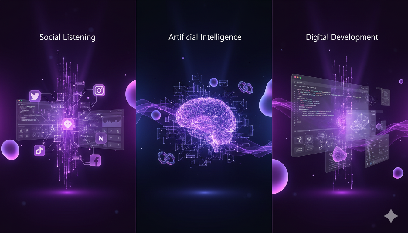 Social Listening, Inteligencia Artificial y Desarrollo Digital - Servicios Martech integrados